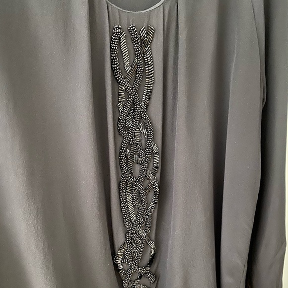 Gold Hawk Silk top with beaded front - Picture 8 of 8